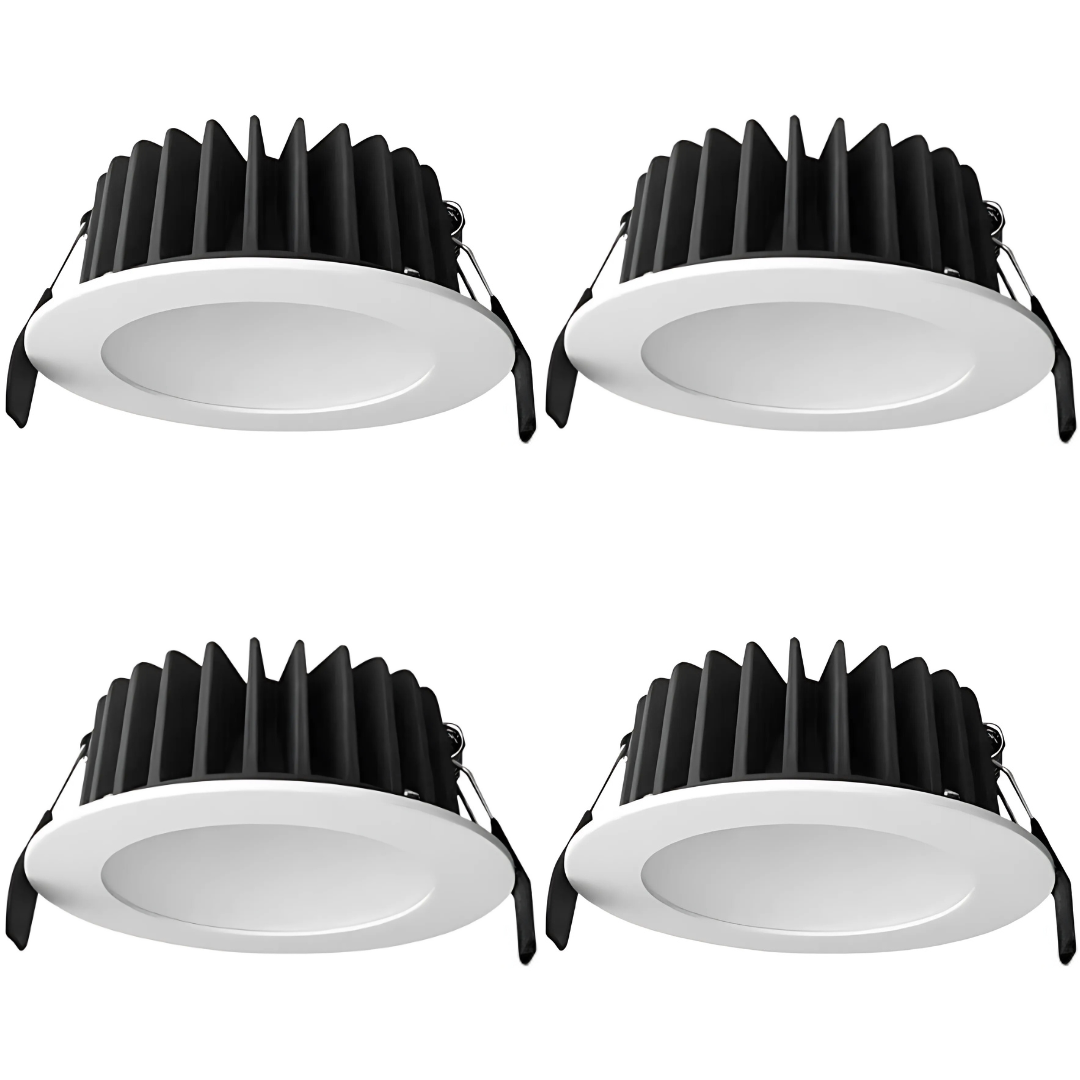 Lummax DL9012 12W LED downlight with 90mm cutout and flat face design