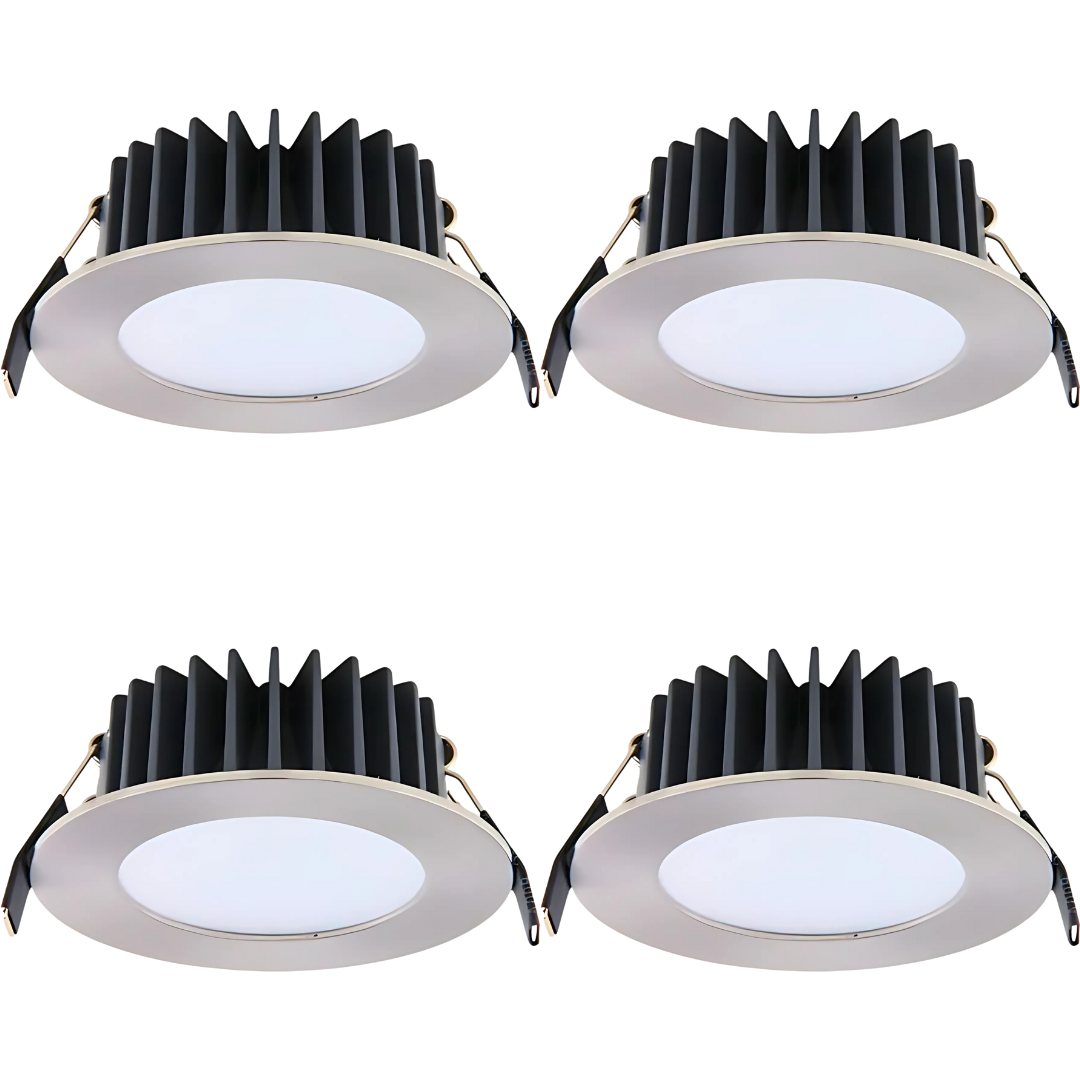 Lummax DL9012 12W LED downlight with 90mm cutout and flat face design