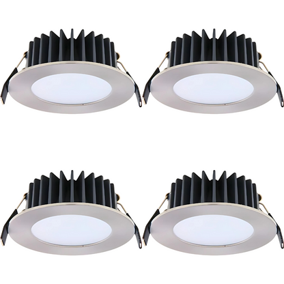 Lummax DL9012 12W LED downlight with 90mm cutout and flat face design