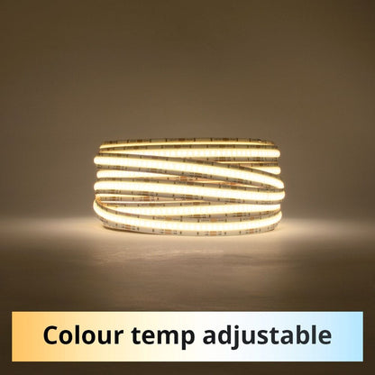 12mm | 24W/m DTW 2700K - 6500K | IP20 | COB Dot Free LED Strip Light-IP20 COB STRIP LIGHTING-Lighting Creations