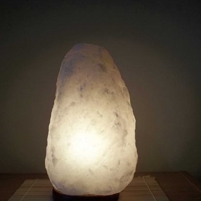 12V 12W 2 - 3Kg Himalayan White Salt Lamp Crystal Rock Natural Shape Unique Lamps - Home & Garden > Lighting - House