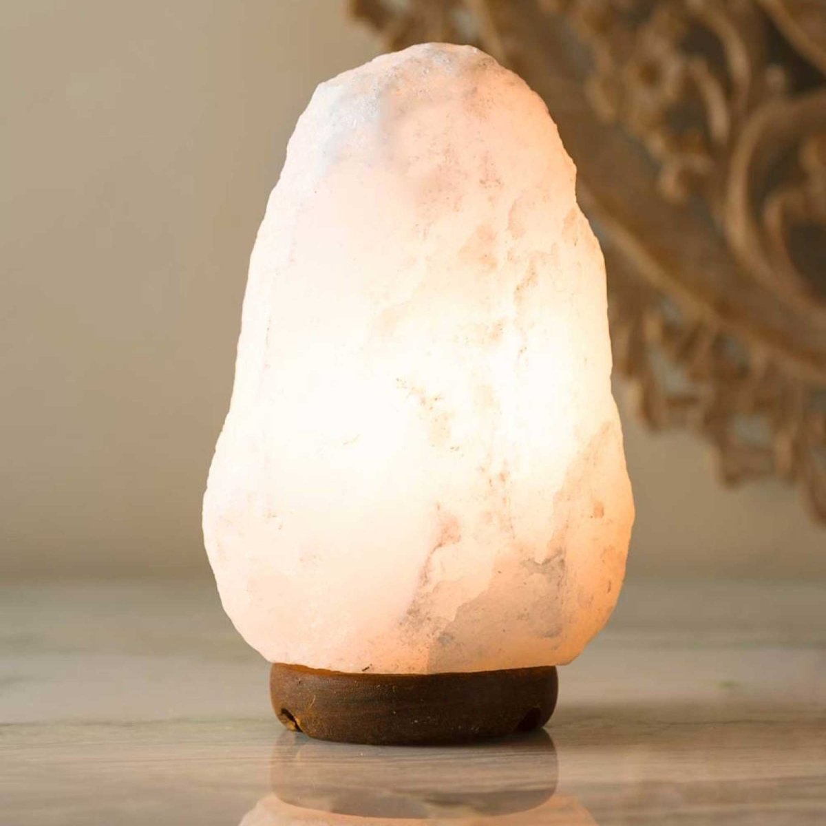 12V 12W 2 - 3Kg Himalayan White Salt Lamp Crystal Rock Natural Shape Unique Lamps - Home & Garden > Lighting - House