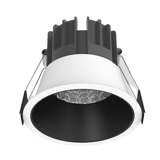 12W White Black Low Glare Aluminium LED Downlight Dimmable 90mm cut out - LED downlight - LC