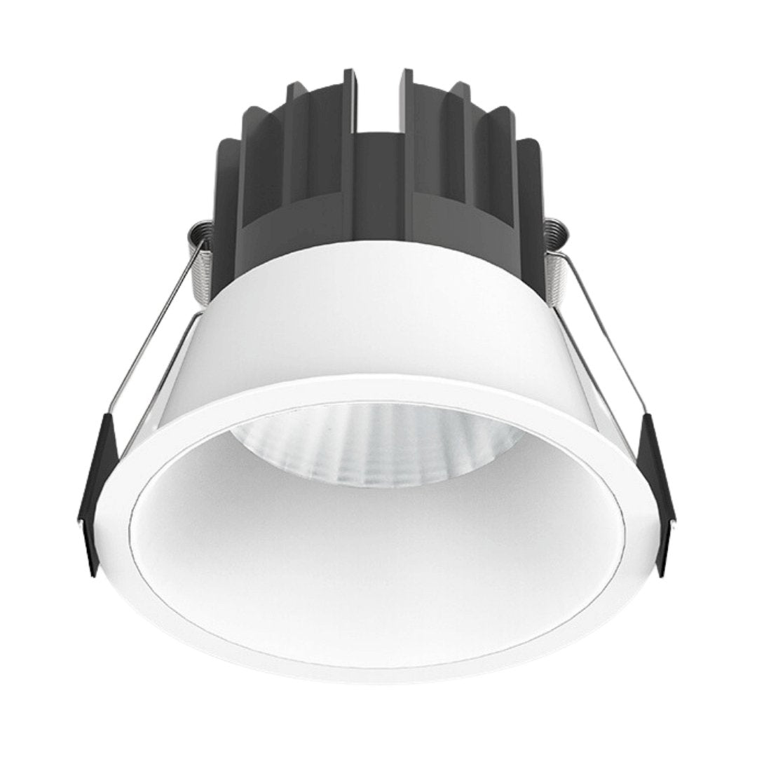 12W White Low Glare Aluminium LED Downlight Dimmable 90mm cut out - LED downlight - LC