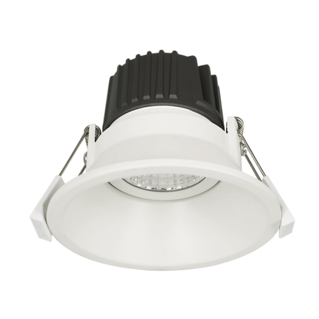 12W White Trimless Tiltable Aluminium LED Downlight 90mm cut out