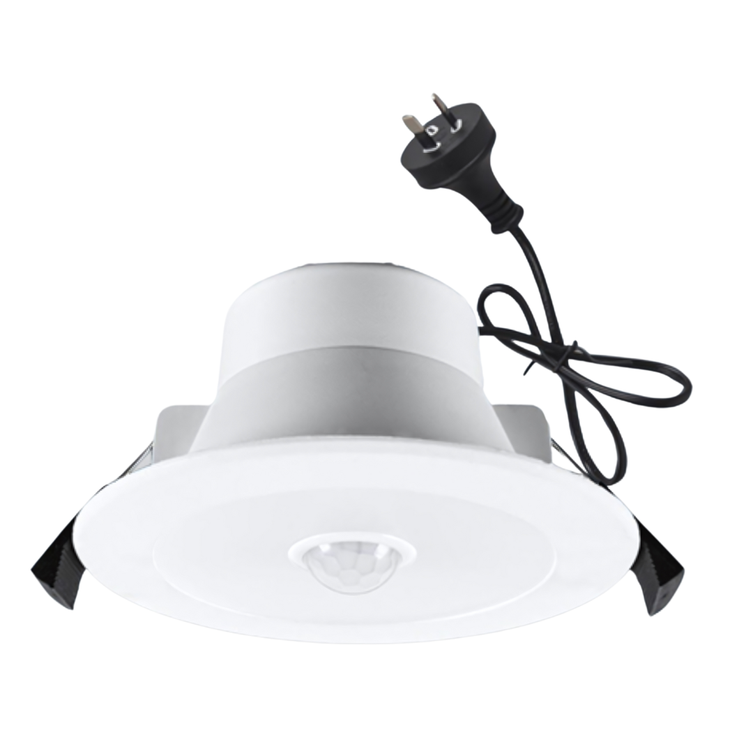 MOTION SENSOR 10W Tri-Colour Select LED Downlight 90mm cut out