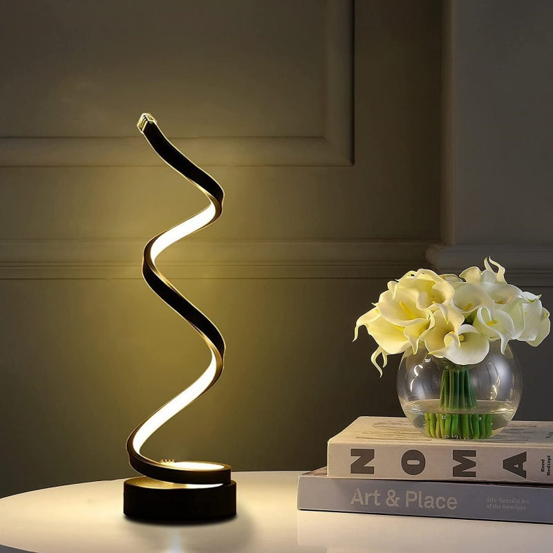 Modern Spiral Dimmable LED Table Lamp_1