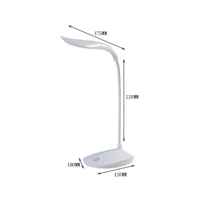 Dormitory Reading LED Lamp Three Gears Touch Dimmer Lamp_11