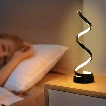 Modern Spiral Dimmable LED Table Lamp_6