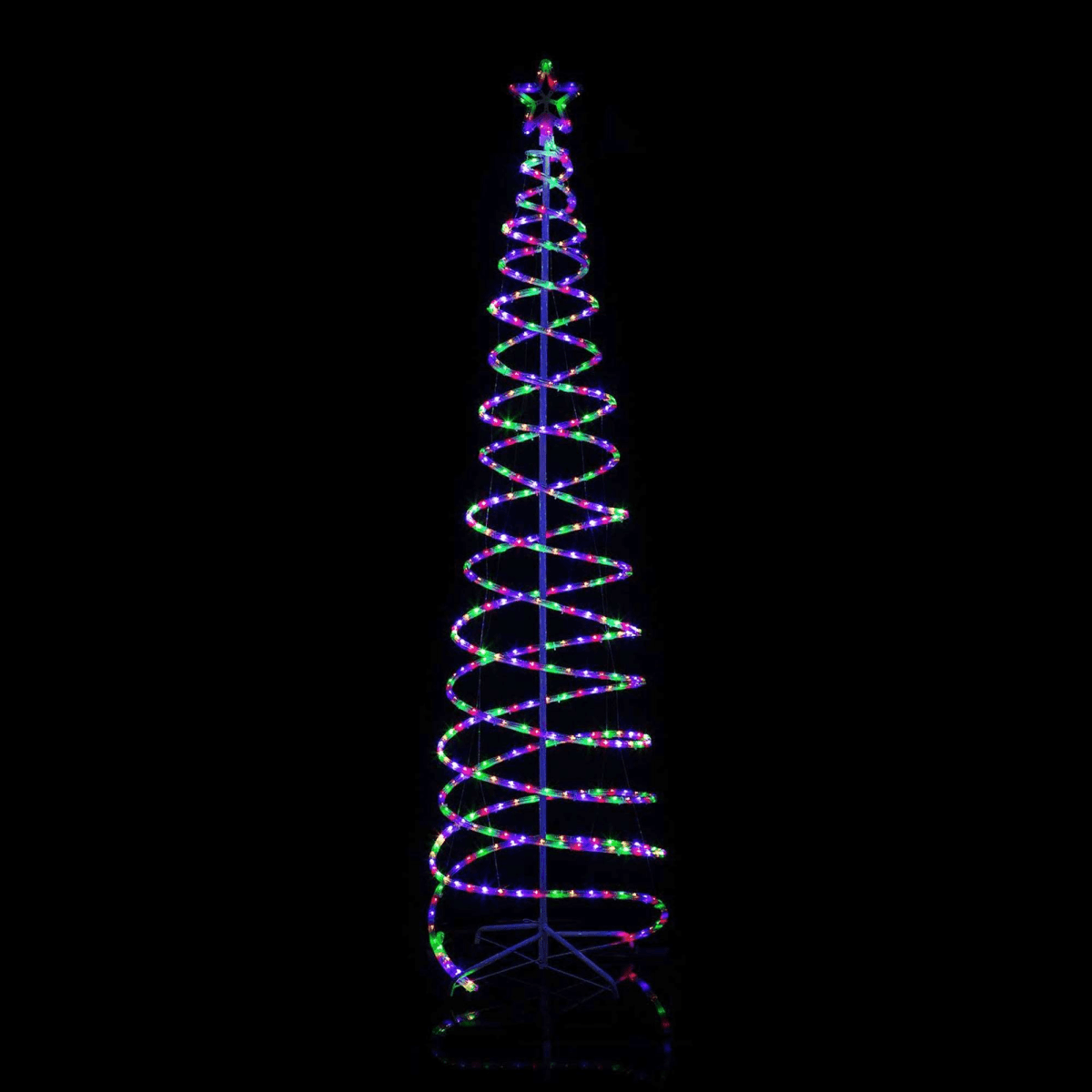 2.1M LED Double Spiral Tree - 4 Colour Options Lexi Lighting, Christmas Tree, pre-order-2-1m-led-double-spiral-tree-4-colour-options