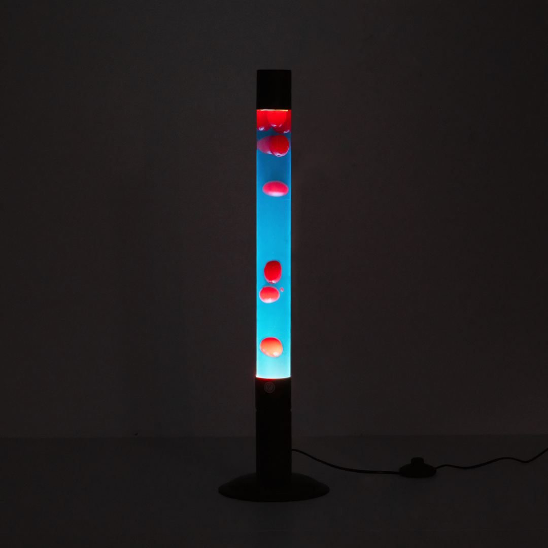 Lava Floor Lamp Blue Red - 64cm