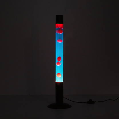 Lava Floor Lamp Blue Red - 64cm