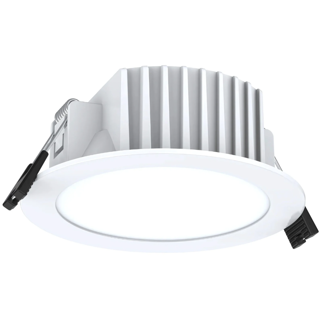 10PK RENO SLIM 10W Tri-Colour Dimmable LED Downlight 90mm Cut Out