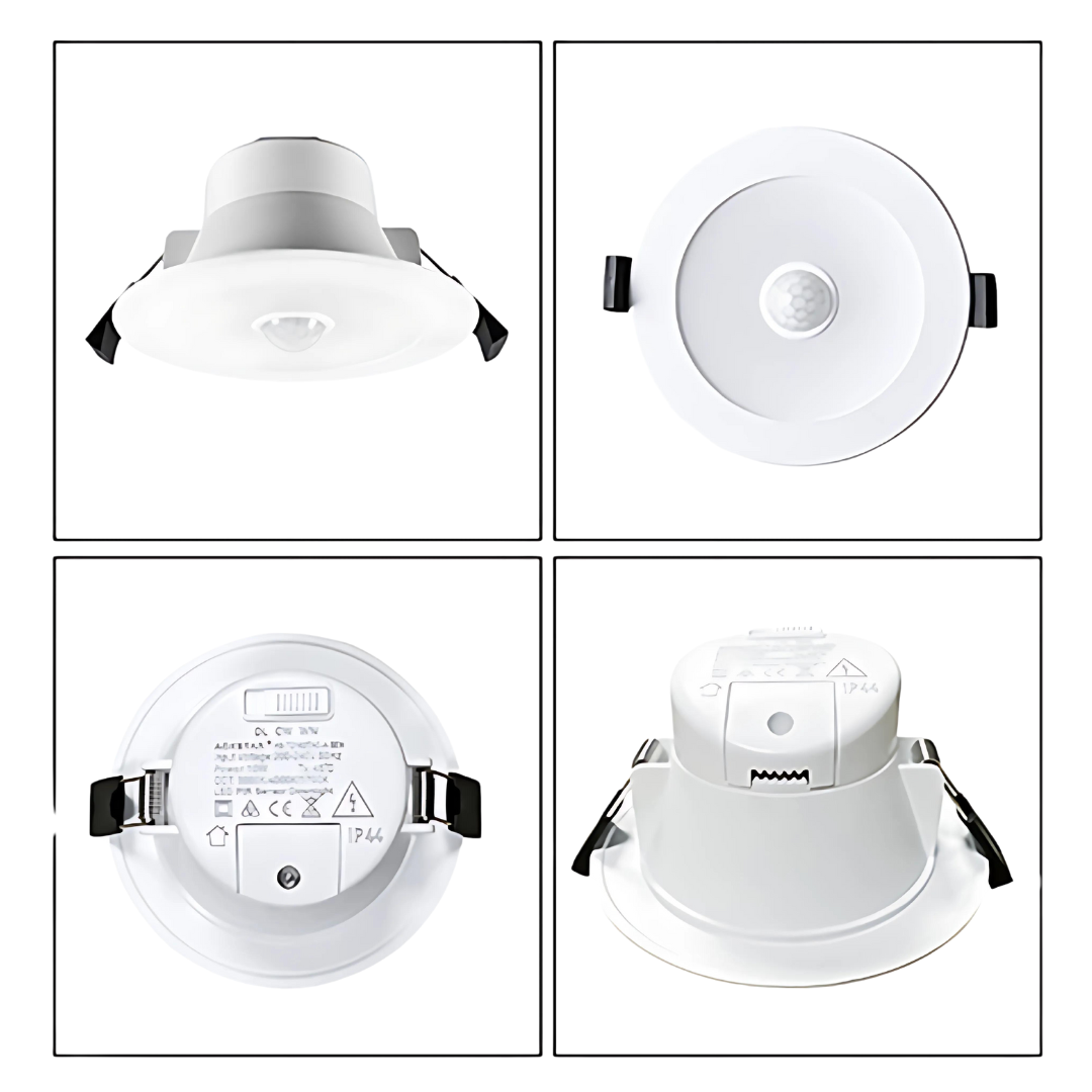 MOTION SENSOR 10W Tri-Colour Select LED Downlight 90mm cut out