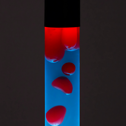 Lava Floor Lamp Blue Red - 64cm