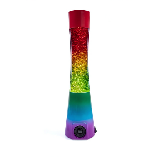 Rainbow Glitter Speaker Lava Lamp