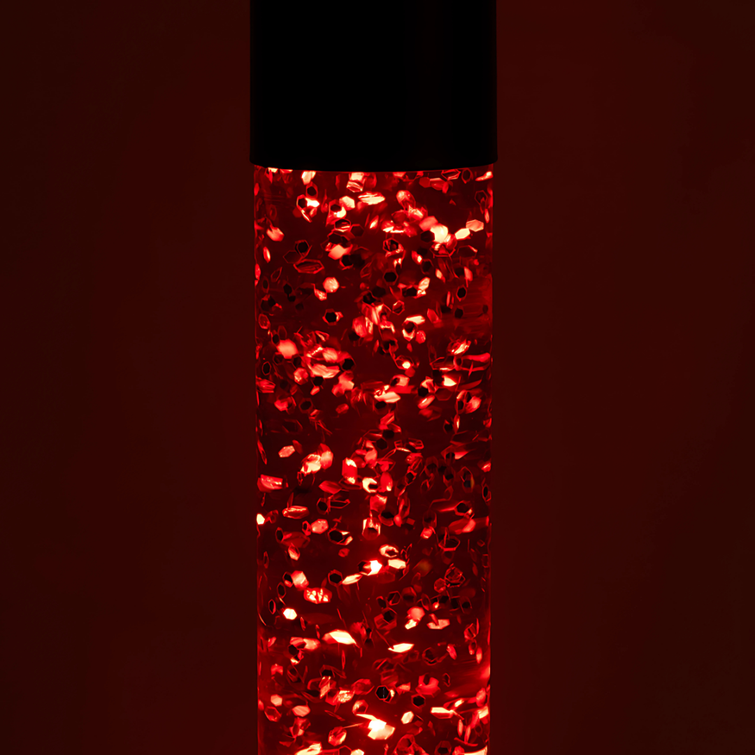 Lava Floor Lamp Red Glitter Glam - 64cm