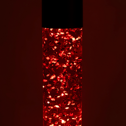 Lava Floor Lamp Red Glitter Glam - 64cm