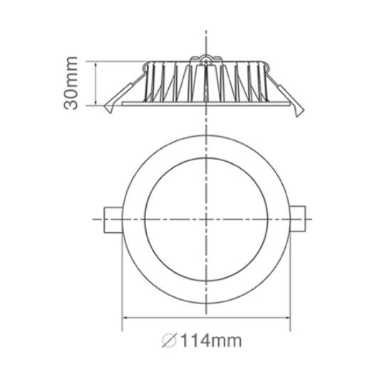 3A Lighting 13W Low Profile Downlight (DL1349/WH) Tricolour 3A, Lighting, 3a-lighting-13w-low-profile-downlight-dl1349-wh-tricolour