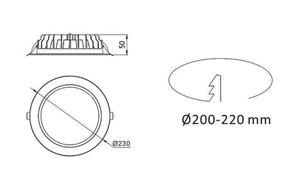 3A Lighting 30W & 40W Dual Wattage Downlight 3A, LED Downlight, 3a-lighting-30w-40w-dual-wattage-downlight