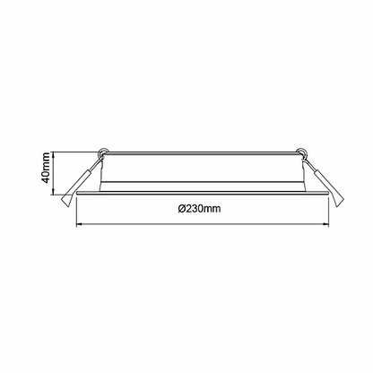 3A Lighting 40W High Efficiency Downlight DL4009/40W/TC 3A, LED Downlight, 3a-lighting-40w-high-efficiency-downlight-dl4009-40w-tc