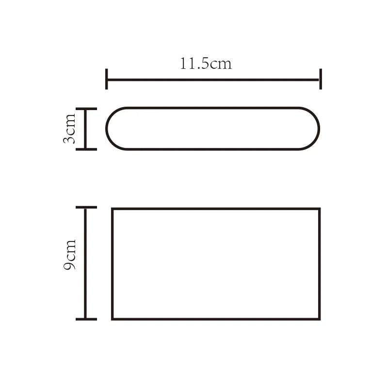 3A Lighting Ultra Slim Wall Light Tri Colour (354/BK/TC) 3A, Lighting, 3a-lighting-ultra-slim-wall-light-tri-colour-354-bk-tc