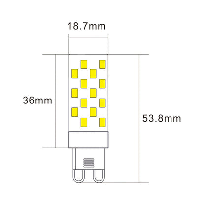 3W Cool White G9 Dimmable LED Capsule Globe Liquidleds, LED Globes, g98d