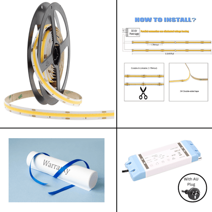 5 meter COBRA Pro Power 100W Dotless LED Strip Kit - 3000K Warm White