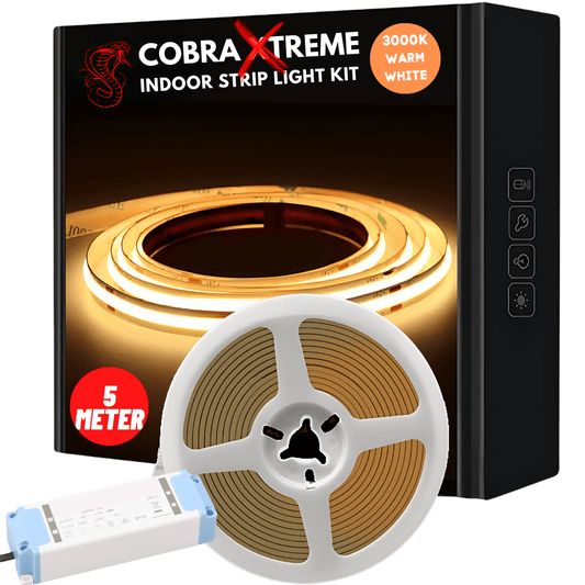 5 meter COBRA Pro Xtreme 140W Dotless LED Strip Kit - 3000K Warm White