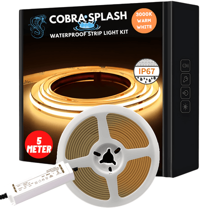 5 meter COBRA Pro Splash 50W Dotless LED Strip Kit - 3000K Warm White