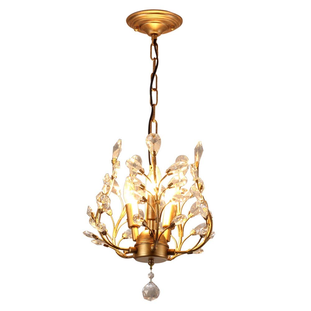 ELIZABETH 3 Light Gold Vintage Crystal Chandelier