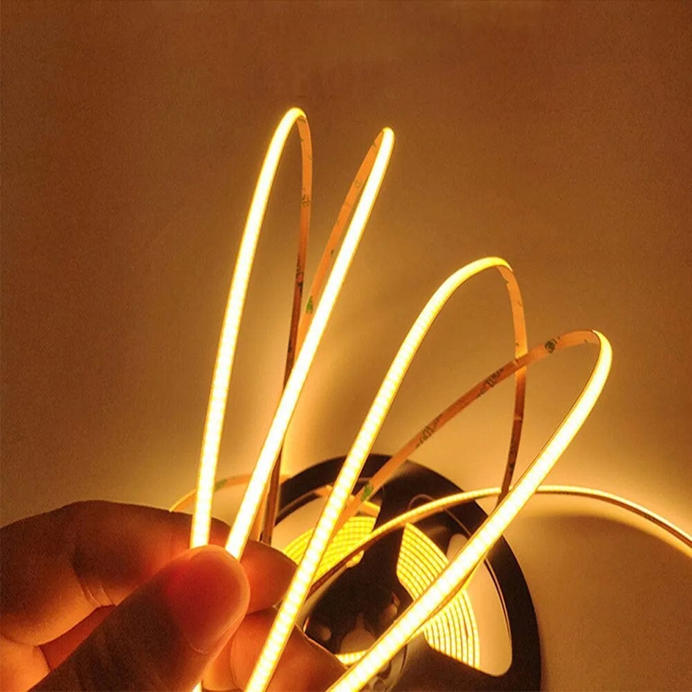 5mm | 7W/m 3000ºK | IP20 | Slim COB Flexible LED Strip Light-Light Ropes & Strings-Lighting Creations