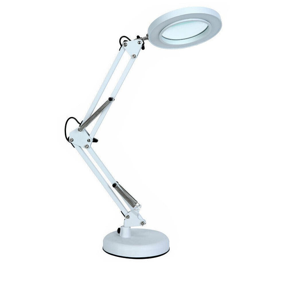 5 X Magnifying White Clamp Desk Lamp-Home & Garden > Lighting-Dropli