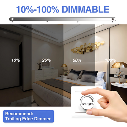 SAMSUNG SUPERSTAR 10W Tri-Colour Dimmable LED Downlight 90mm