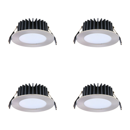 Lummax DL7010 10W LED downlight with satin chrome finish and flat face design Free Shipping Sydney