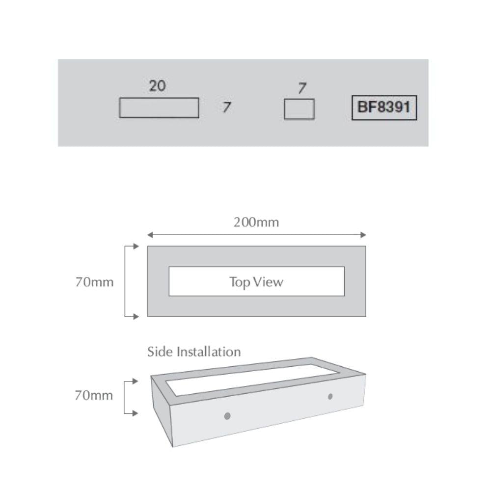 Domus BF-8391 - Ceramic Interior Wall Light - Raw