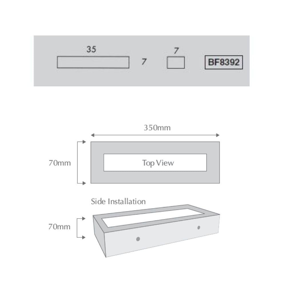 Domus BF-8392 - Ceramic Interior Wall Light - Raw