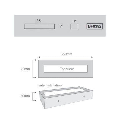 Domus BF-8392 - Ceramic Interior Wall Light - Raw