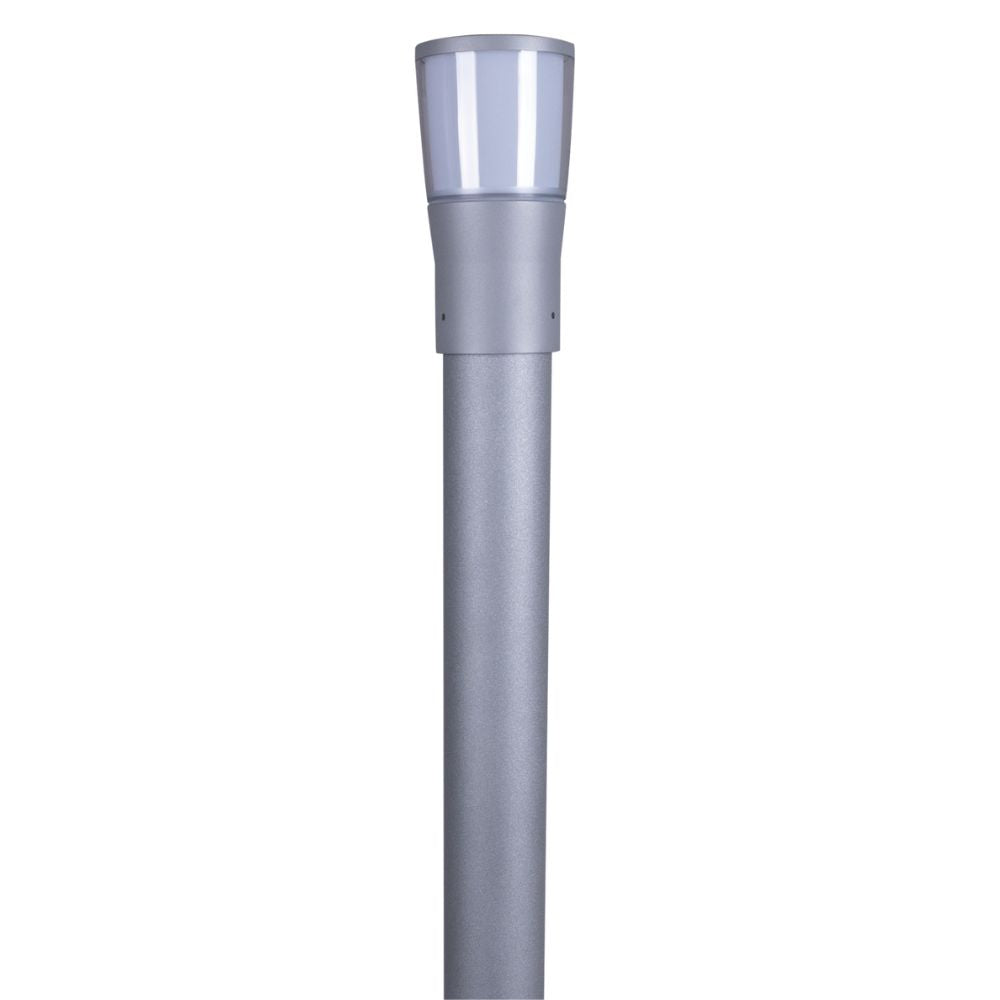 Domus BL-200-1M-KIT - Conical Opal Bollard Head 1M Kit Garden Light Powder Coated Finish