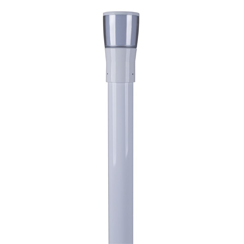 Domus BL-200-1M-KIT - Conical Opal Bollard Head 1M Kit Garden Light Powder Coated Finish