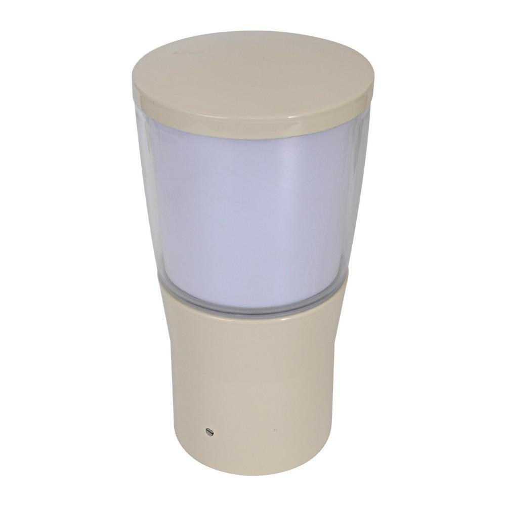 Domus BL-200 - Conical Opal Bollard Head Garden Light Powder Coated Finish