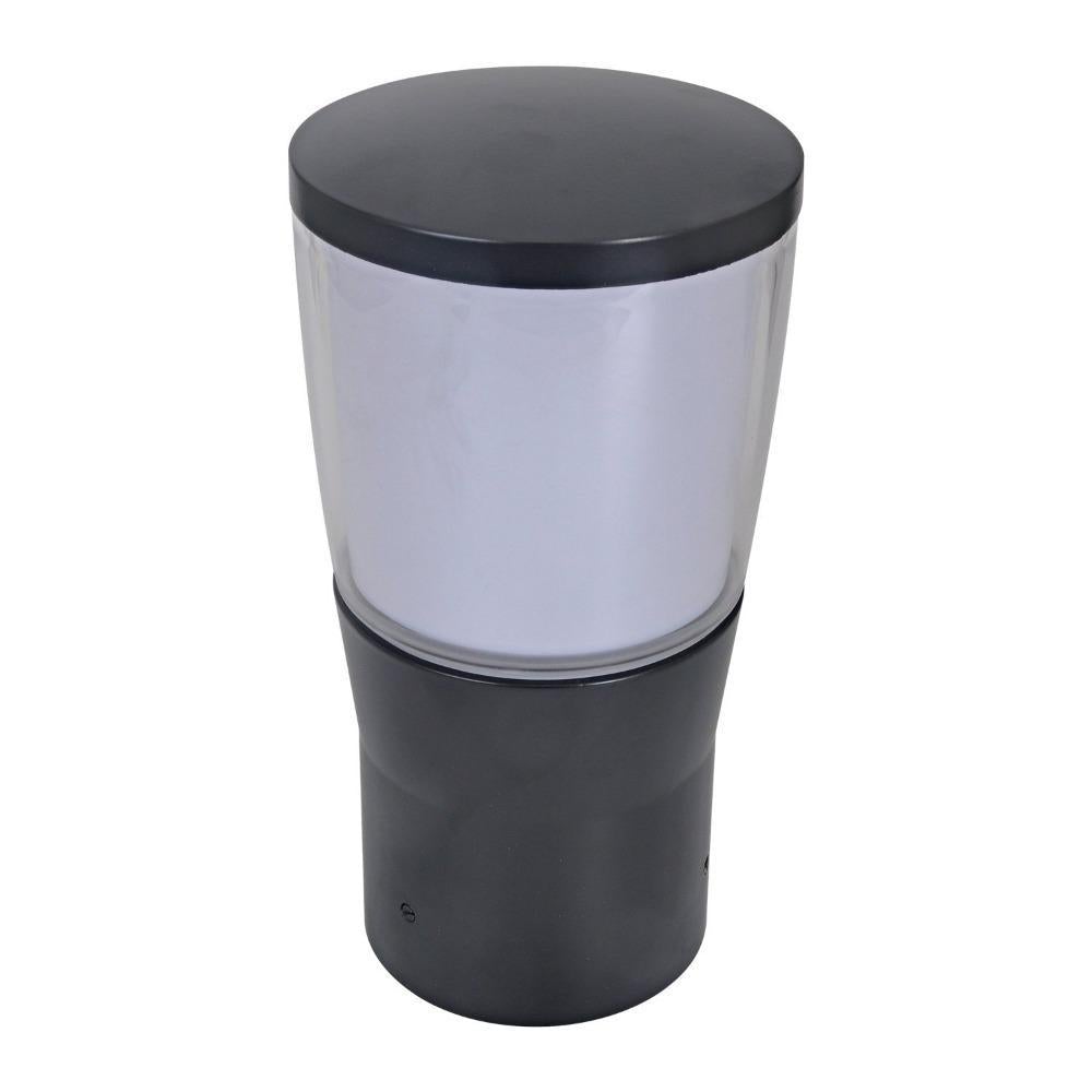 Domus BL-200 - Conical Opal Bollard Head Garden Light Powder Coated Finish