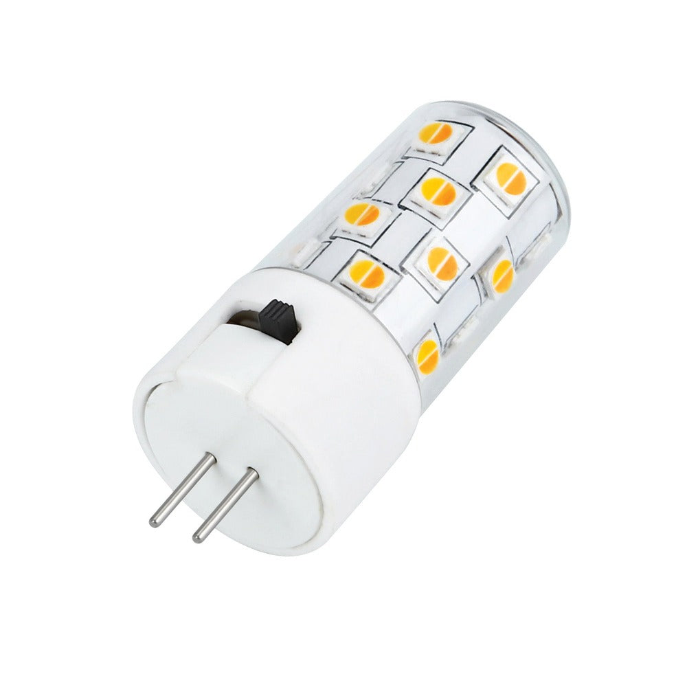 Domus 4W LED 12V DC Tri-colour CRI90 Dimmable Bi-Pin G5.3 Shape Clear