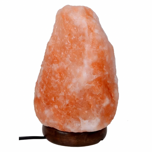 3-5kg Himalayan Salt Lamp on Timber Base