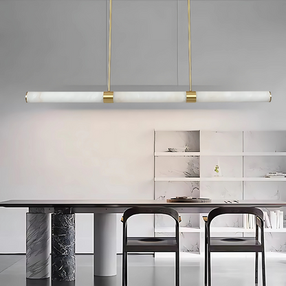 MADISON 1500 Spanish Marble Linear LED Pendant - Brass