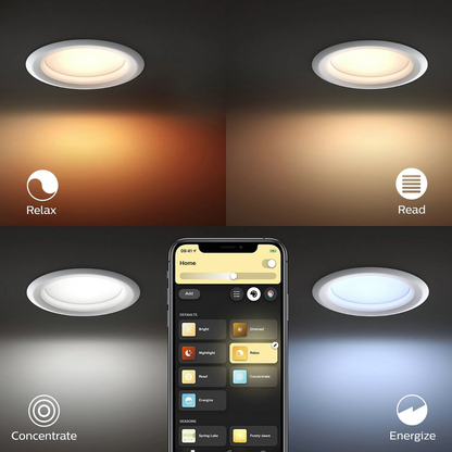 Philips Hue Garnea White Ambiance Downlight 90mm