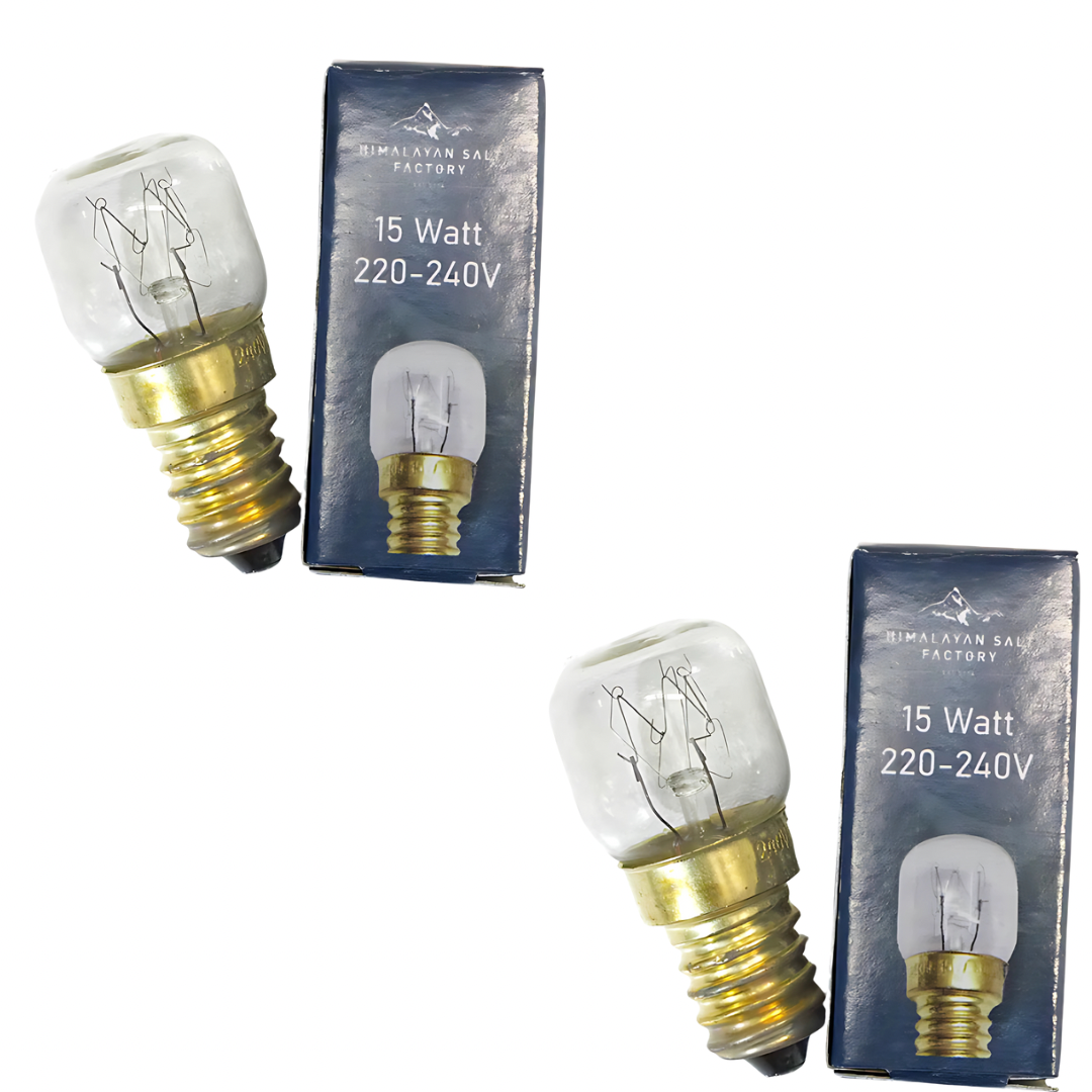 Twin Pack E14 15W 240V Himalayan Salt Lamp Replacement Bulbs