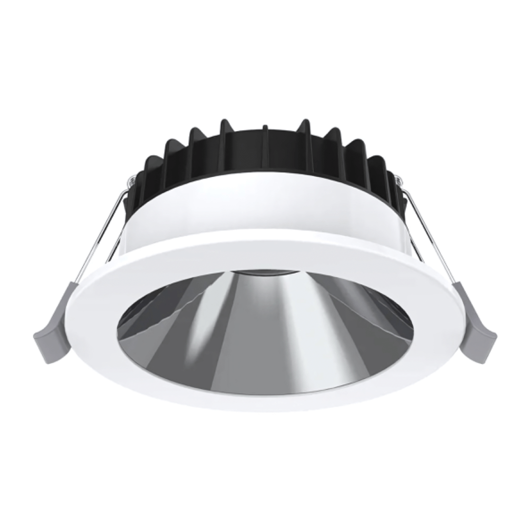 Domus Swap Deep 8W White Chrome TRIO LED Downlight - 90mm cut out