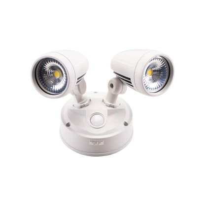 Lummax EXWB826 - 26W LED Single Colour Twin Head Exterior Spotlight IP54