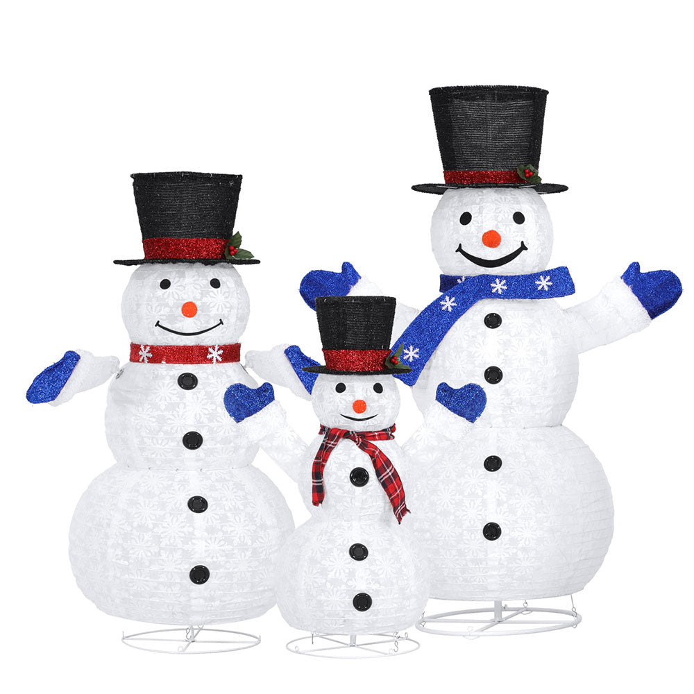 3 PCS LED Fairy Light Snowman Decorations